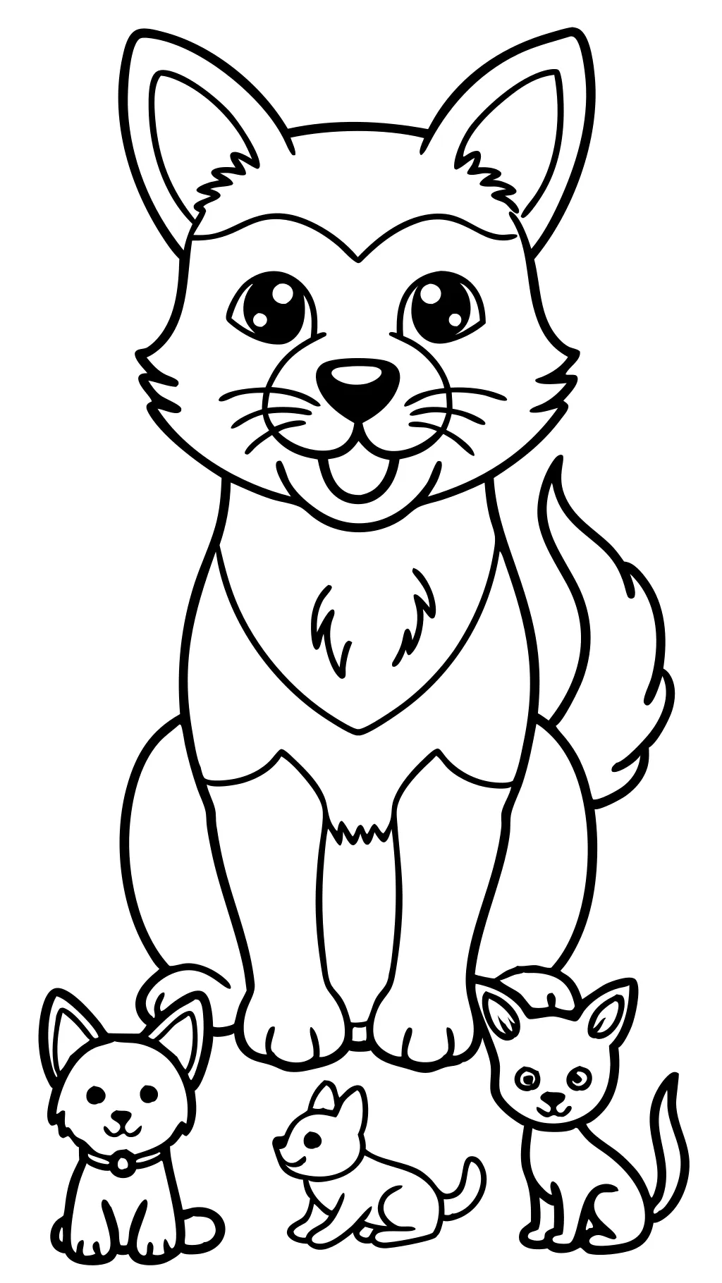 coloring pages of pets